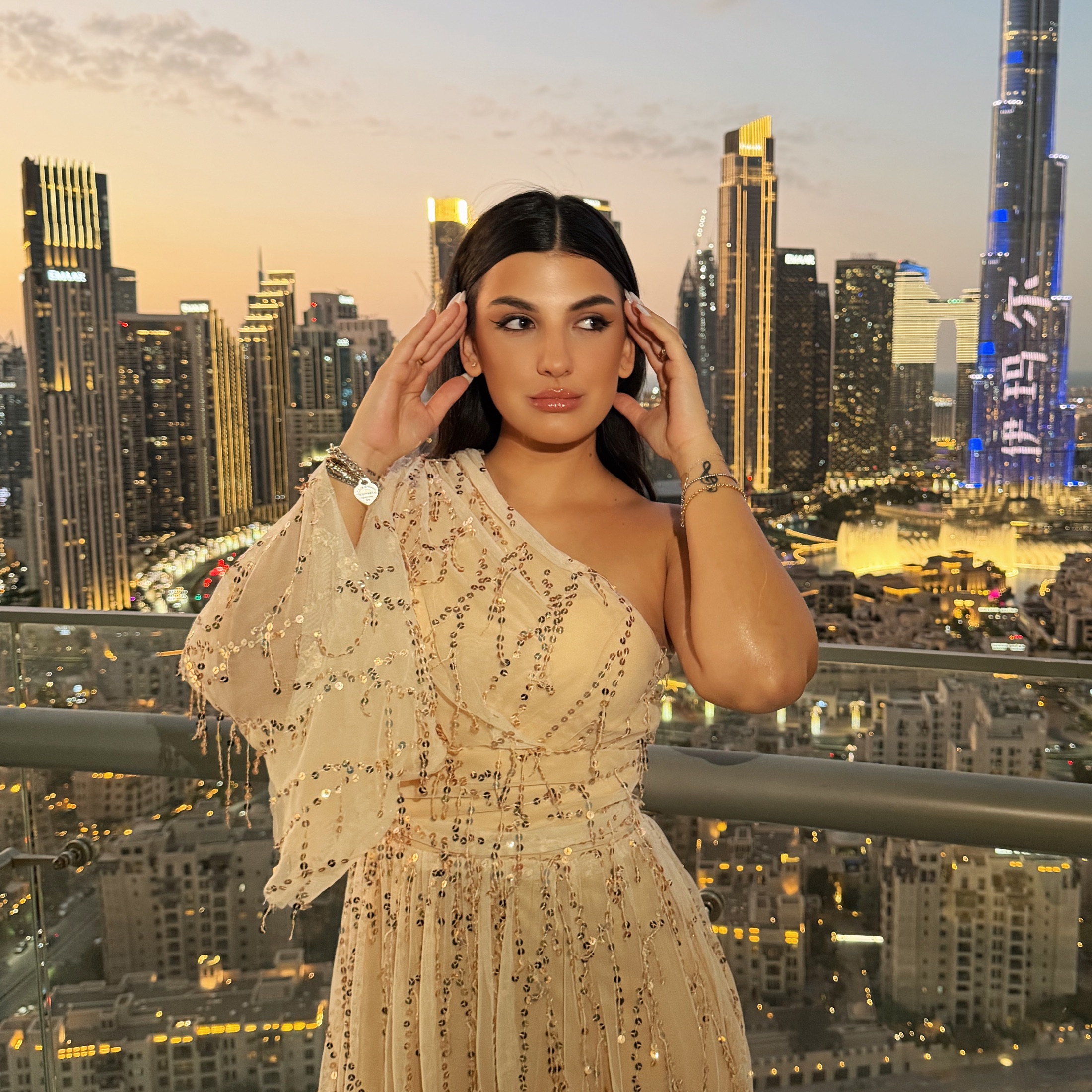 Dubai skyline portrait